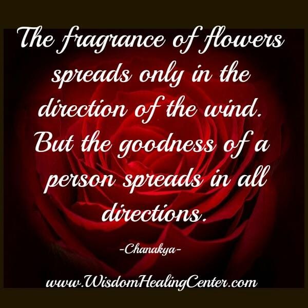 The fragrance of flowers