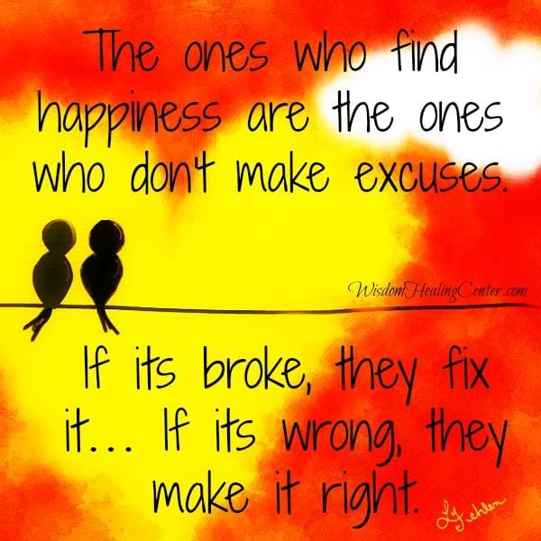 People who don't make excuses
