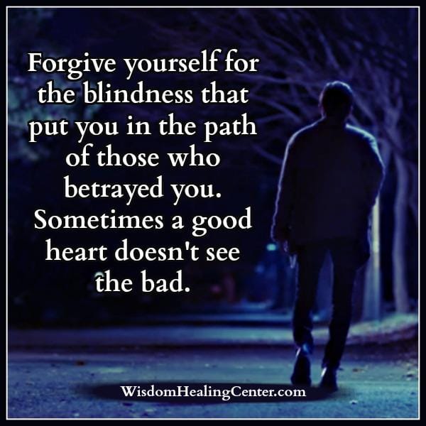 Sometimes a good heart doesn't see the bad