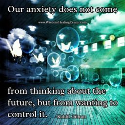 Our anxiety doesn’t come from thinking about the future