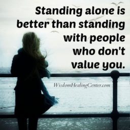 Standing with people who don’t value you