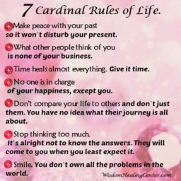 7 Cardinal Rules of Life