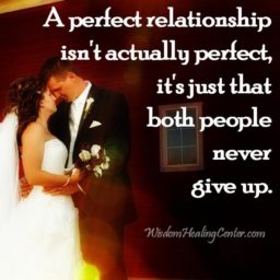 A perfect relationship isn’t ever perfect