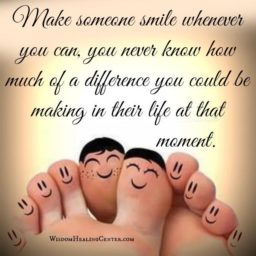 Make someone smile whenever you can