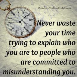 Never waste your time trying to explain to people