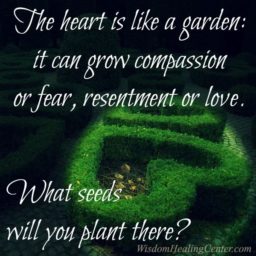 The heart is like a garden