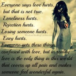 Everyone says love hurts in life