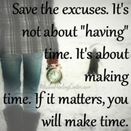 It’s not about having time for others