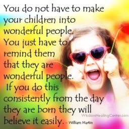 You do not have to make your children into wonderful people