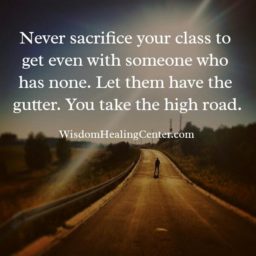 Never sacrifice your class for anyone