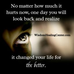No matter how much it hurts now