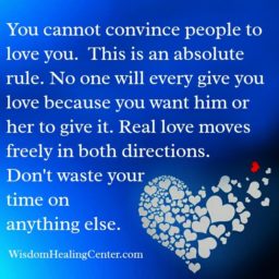 You cannot convince people to love you