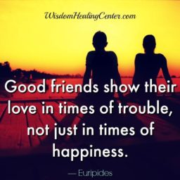 Good friends show their love
