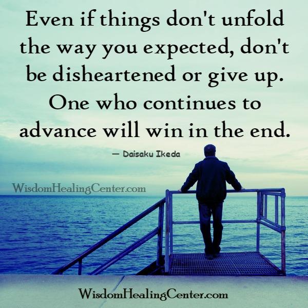 If things don't unfold the way you expected - Wisdom Healing Center