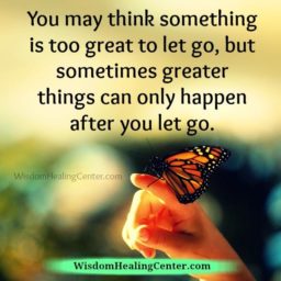 Once you let go of something in your life