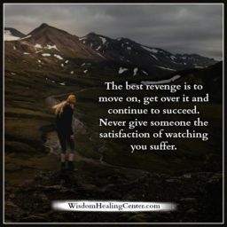 Never give someone the satisfaction of watching you suffer